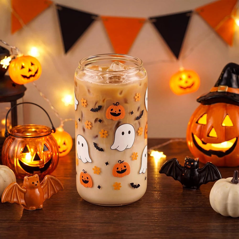 Halloween Ghost Glass Cup