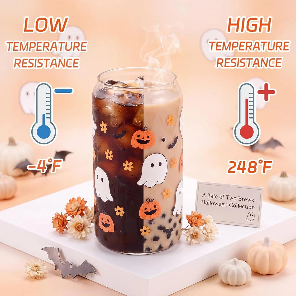 Halloween Ghost Glass Cup