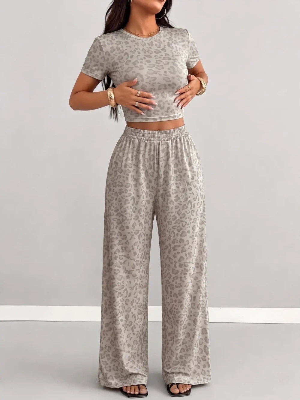 Leopard Print Lounge Set