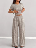 Leopard Print Lounge Set