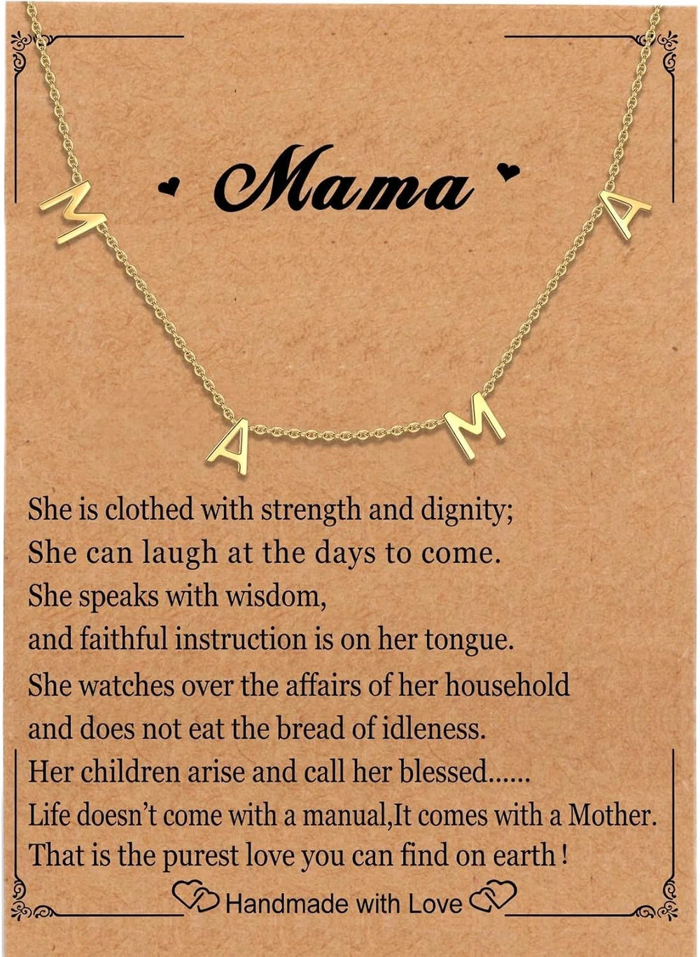 Minimalist Gold Mama Necklace
