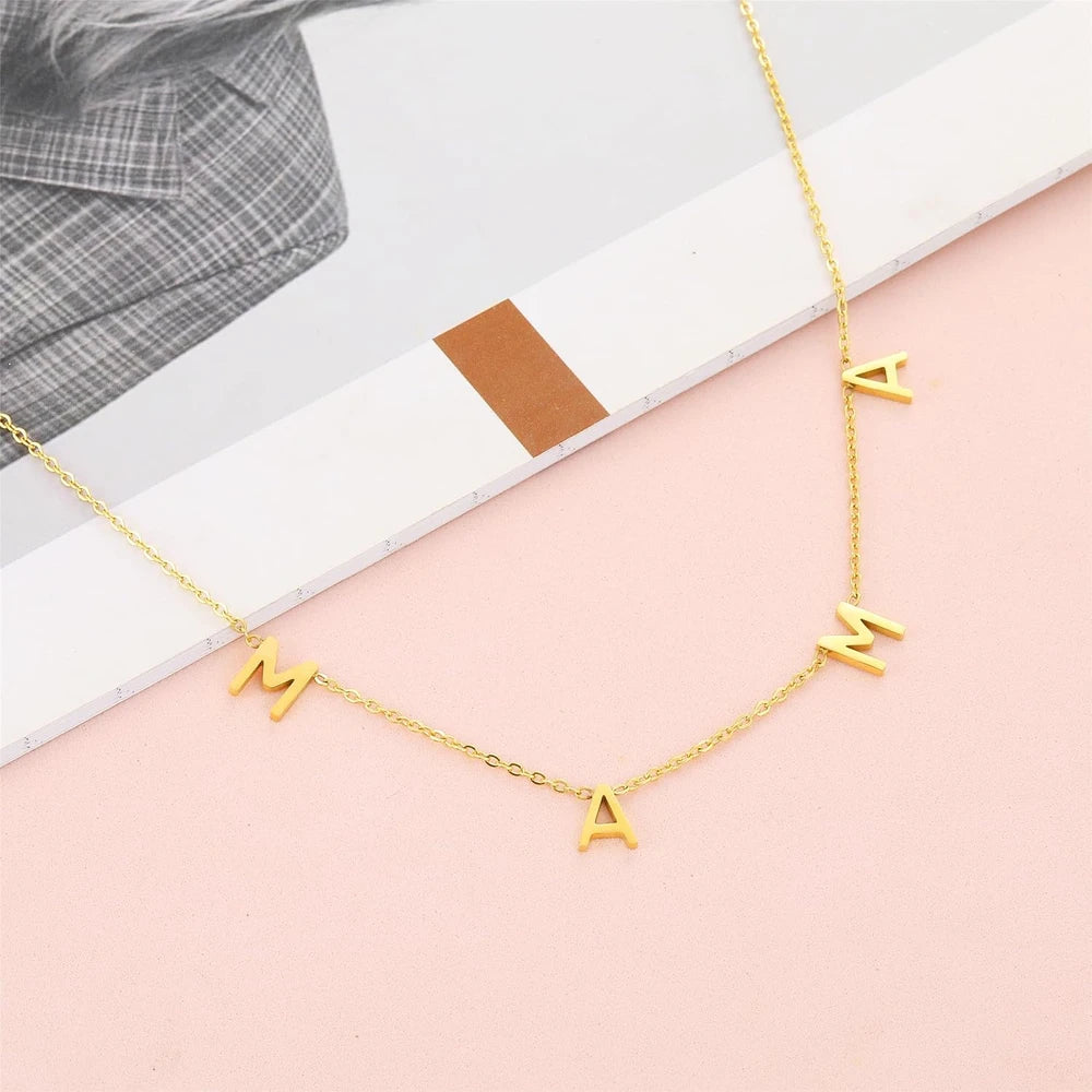 Minimalist Gold Mama Necklace