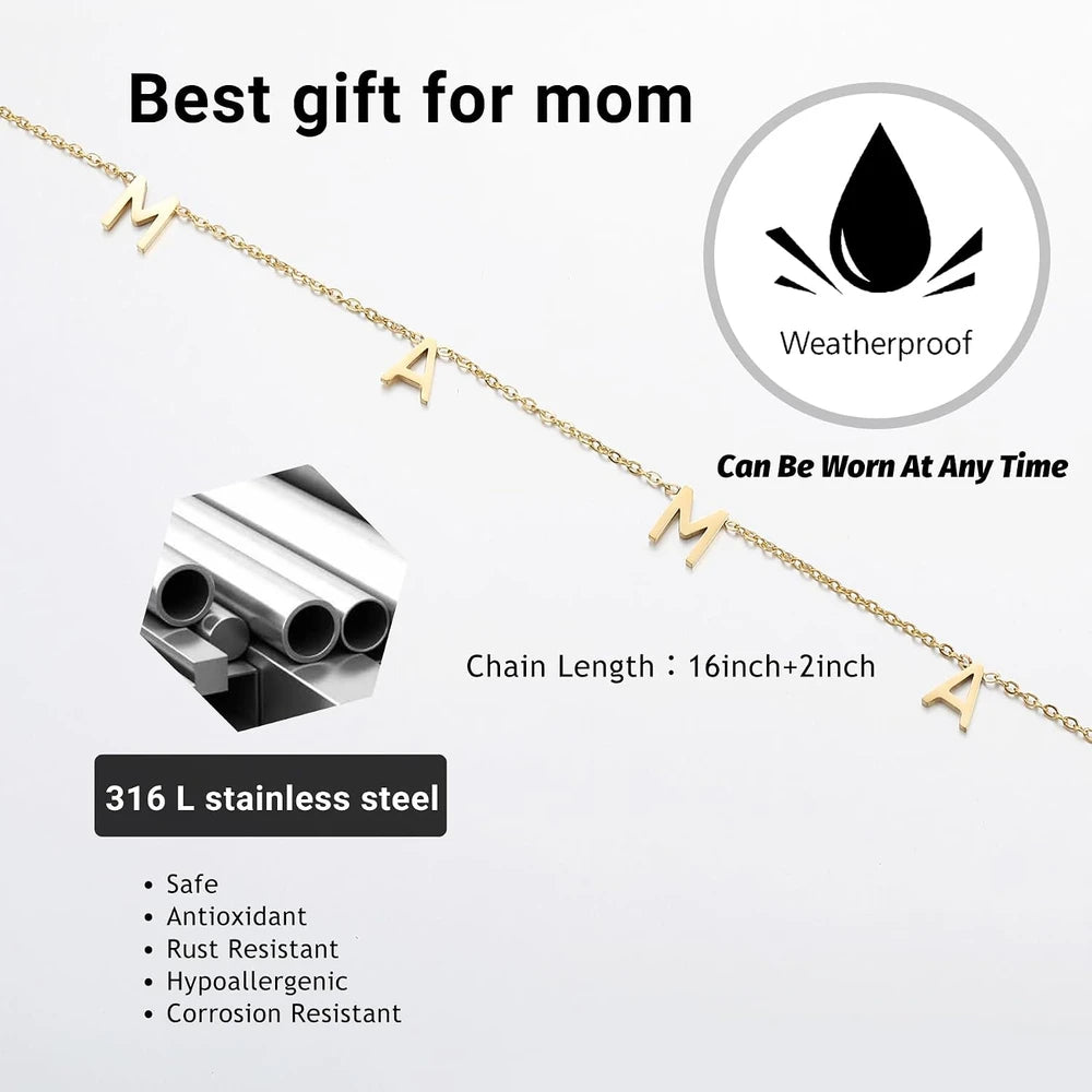 Minimalist Gold Mama Necklace