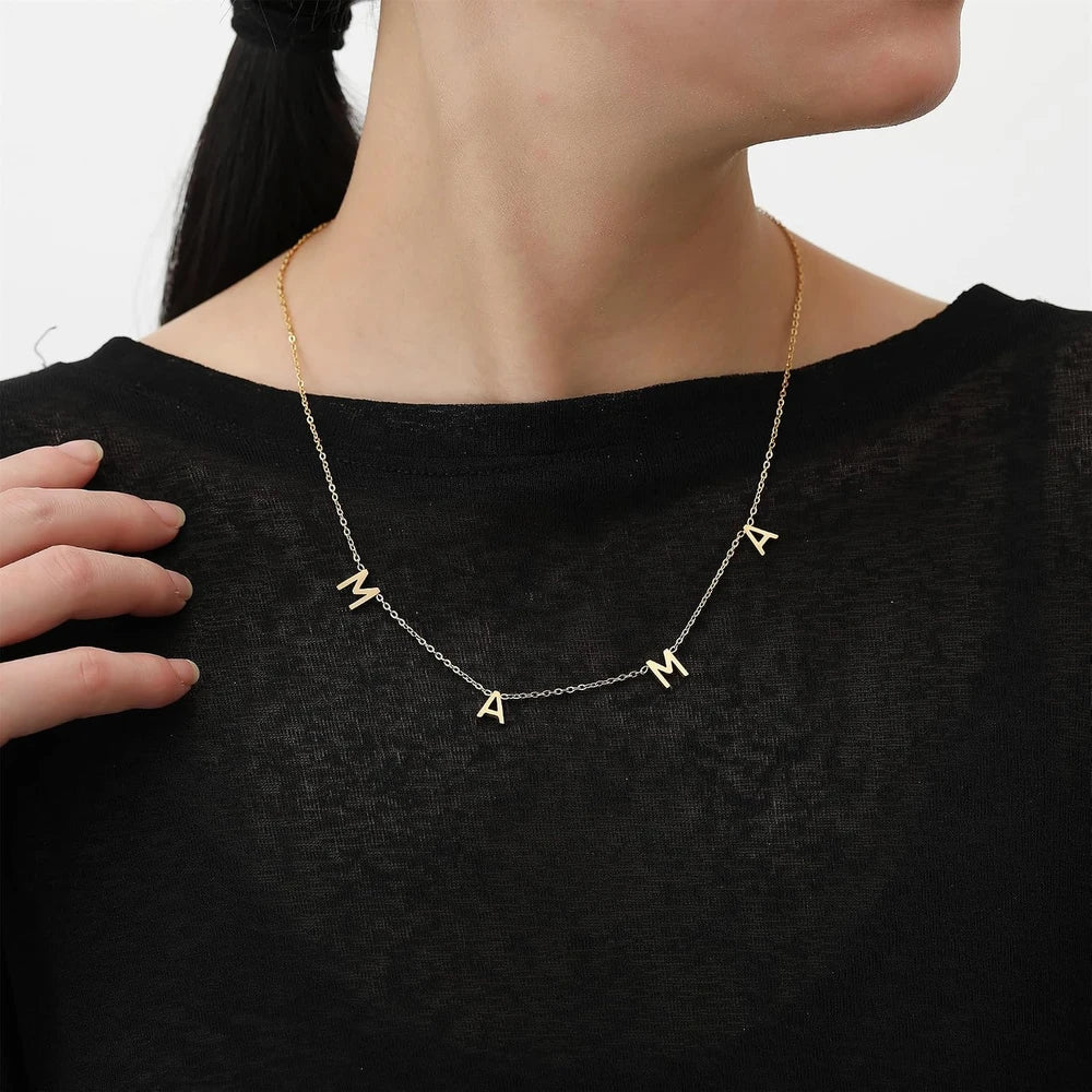 Minimalist Gold Mama Necklace
