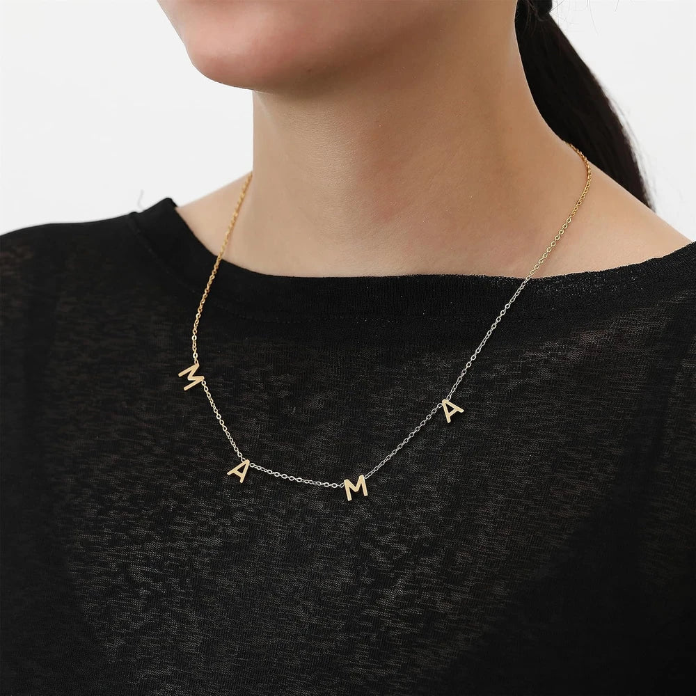 Minimalist Gold Mama Necklace