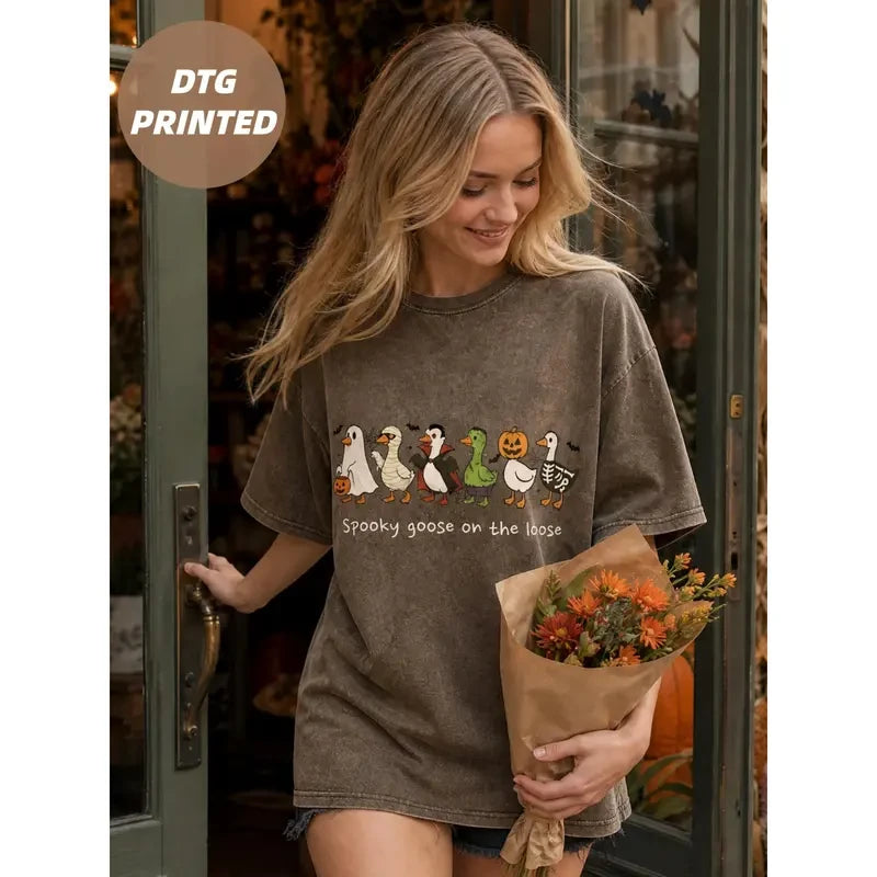 Spooky Goose Graphic T-Shirt