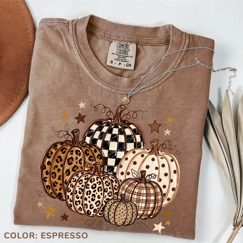 Comfort Colors Pumpkin Graphic Autumn Tee
