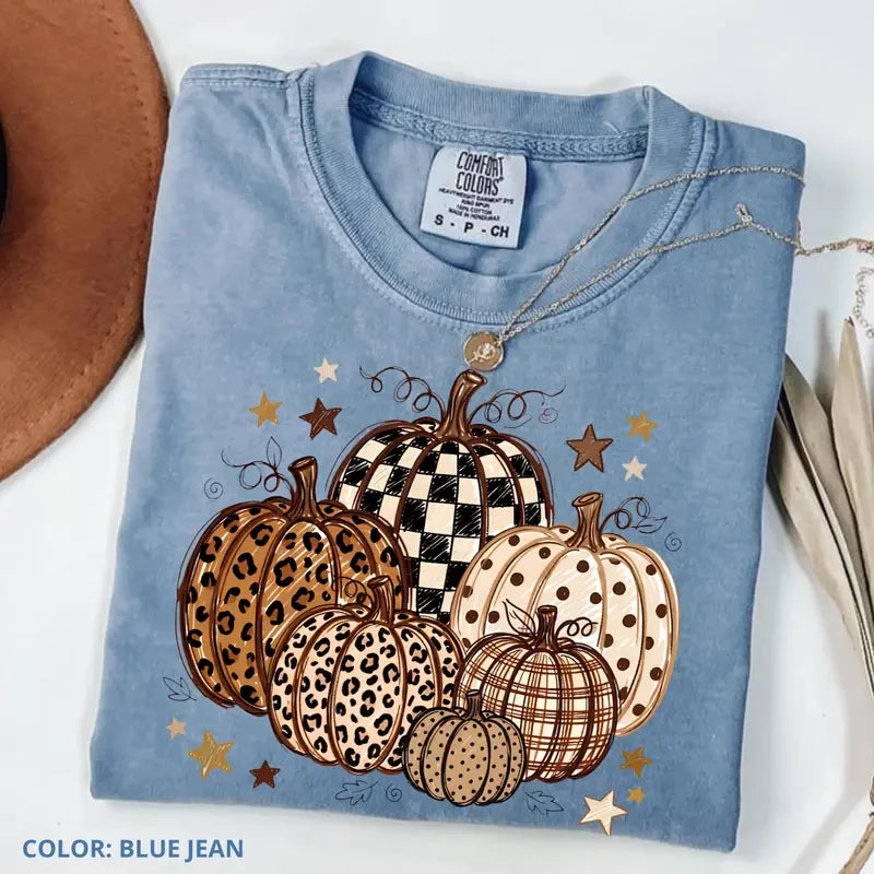 Comfort Colors Pumpkin Graphic Autumn Tee
