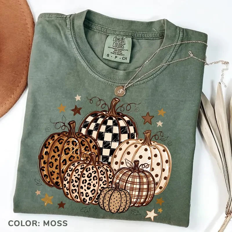 Comfort Colors Pumpkin Graphic Autumn Tee