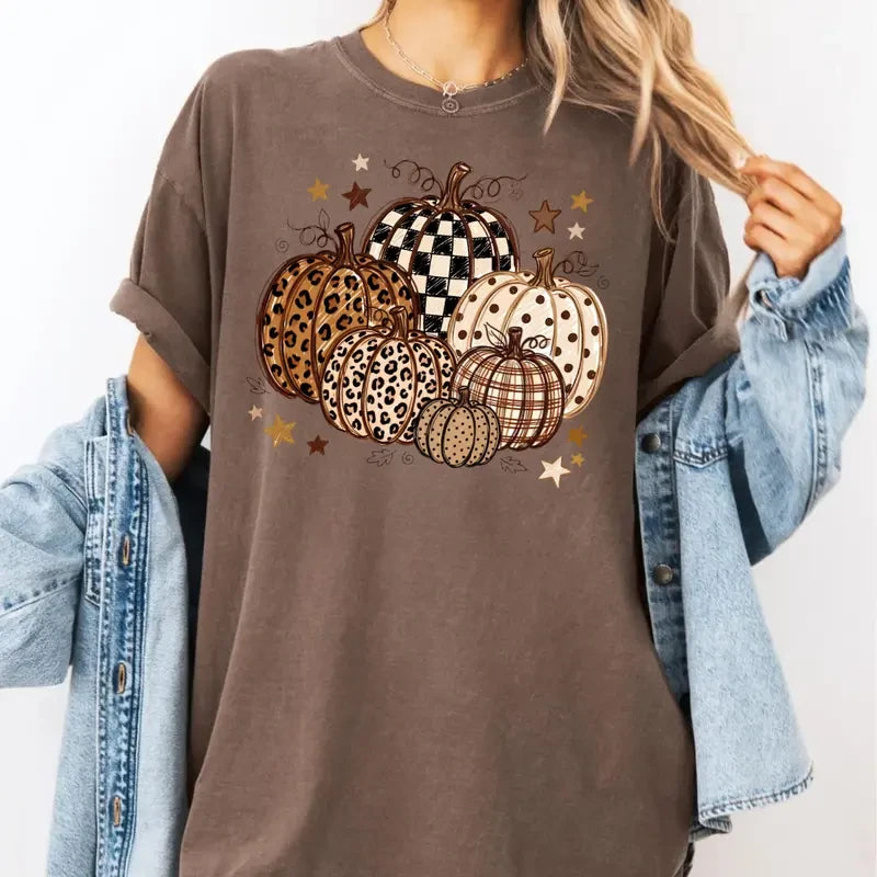 Comfort Colors Pumpkin Graphic Autumn Tee