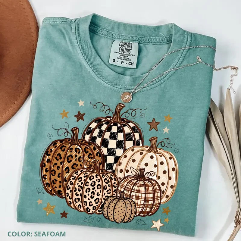 Comfort Colors Pumpkin Graphic Autumn Tee
